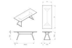 Esstisch One Eiche wild massiv 180