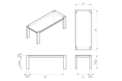 Esstisch Pier One Nussbaum massiv 160