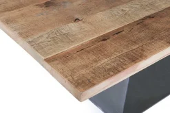 Esstisch Pine Alt Kiefer Stahlfuss 220*100 cm