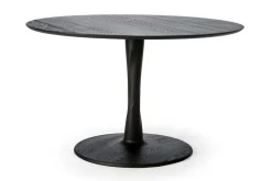 Esstisch Torsion Eiche schwarz D 127 cm