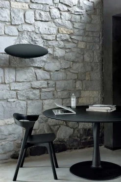 Esstisch Torsion Eiche schwarz D 127 cm