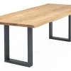Esstisch Utrecht organische Kante 140x90x3