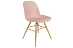 Esszimmerstuhl Albert Kunststoff rosa