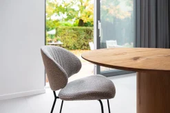 Esszimmerstuhl Alvaro Bouclé grau