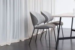 Esszimmerstuhl Alvaro Bouclé grau