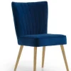 Esszimmerstuhl Jules Stoff dunkelblau