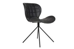 Esszimmerstuhl OMG Leder Metall schwarz