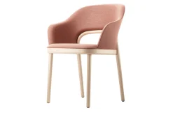 Esszimmerstuhl P 520 Stoff rosa