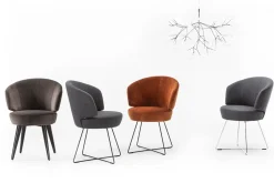 Esszimmerstuhl Trick Wollfilz grau