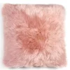 Fellkissen Flax dunkel rosa 40x40cm