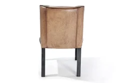 Fily Stuhl Leder/Holz olive