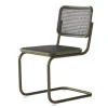 Freischwinger S32V Rattan grün