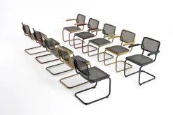 Freischwinger S32V Rattan grün