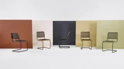 Freischwinger S32V Rattan ocker