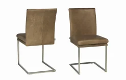 Freischwinger Tomes Leder braun