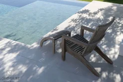 Fußauflage Orso Teak grau