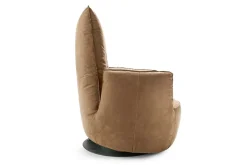 Funktionssessel Blobb Leder beige