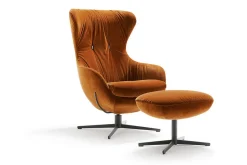 Fusshocker Shark Samt rost