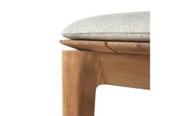 Garten Sitzbank Bok Teak weiß