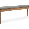 Garten Sitzbank Bok Teak grau