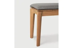 Garten Sitzbank Bok Teak grau