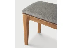 Garten Sitzbank Bok Teak grau