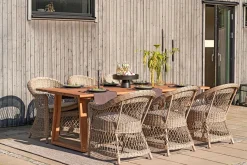 Gartensessel Kamomill mit Kissen beige