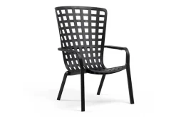 Gartensessel mit Armlehne Folio grau