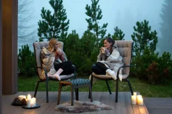 Gartensessel mit Armlehne Folio grau