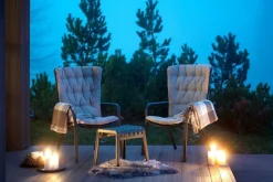 Gartensessel mit Armlehne Folio grau