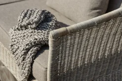 Gartensofa 3-Sitzer Aster Rattan beige