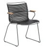 Gartenstuhl Click mit Arm schwarz