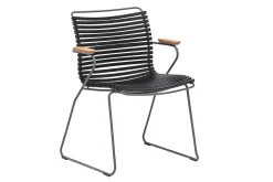 Gartenstuhl Click mit Arm schwarz