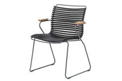 Gartenstuhl Click mit Arm schwarz