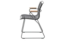 Gartenstuhl Click mit Arm schwarz