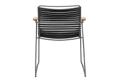 Gartenstuhl Click mit Arm schwarz