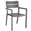 Gartenstuhl Delia stapelbar grau