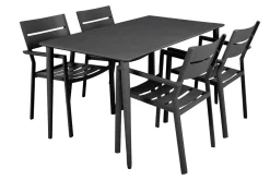 Gartenstuhl Delia stapelbar grau