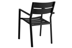 Gartenstuhl Delia stapelbar schwarz