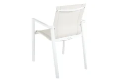 Gartenstuhl Delia stapelbar weiß