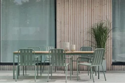 Gartenstuhl Innes grün stapelbar
