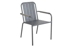 Gartenstuhl Innes stapelbar grau