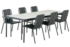 Gartenstuhl Innes stapelbar grau