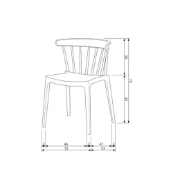 Gartenstuhl Kunststoff dunkelgrün