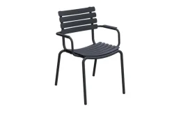 Gartenstuhl mit Arm ReCLIPS dunkelgrau