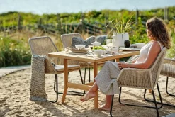 Gartenstuhl mit Auflage Midway beige