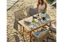 Gartenstuhl mit Auflage Midway beige