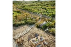 Gartenstuhl mit Auflage Midway beige