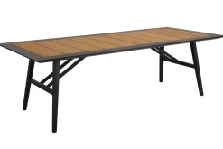 Gartentisch Chios schwarz-natur 240cm