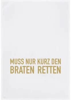 Geschirrtuch Braten retten